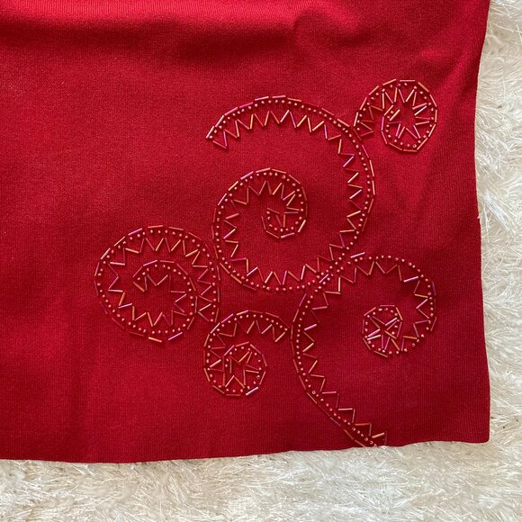 Hearts of Palm Swirl Beaded Knit Top - Picture 6 of 10